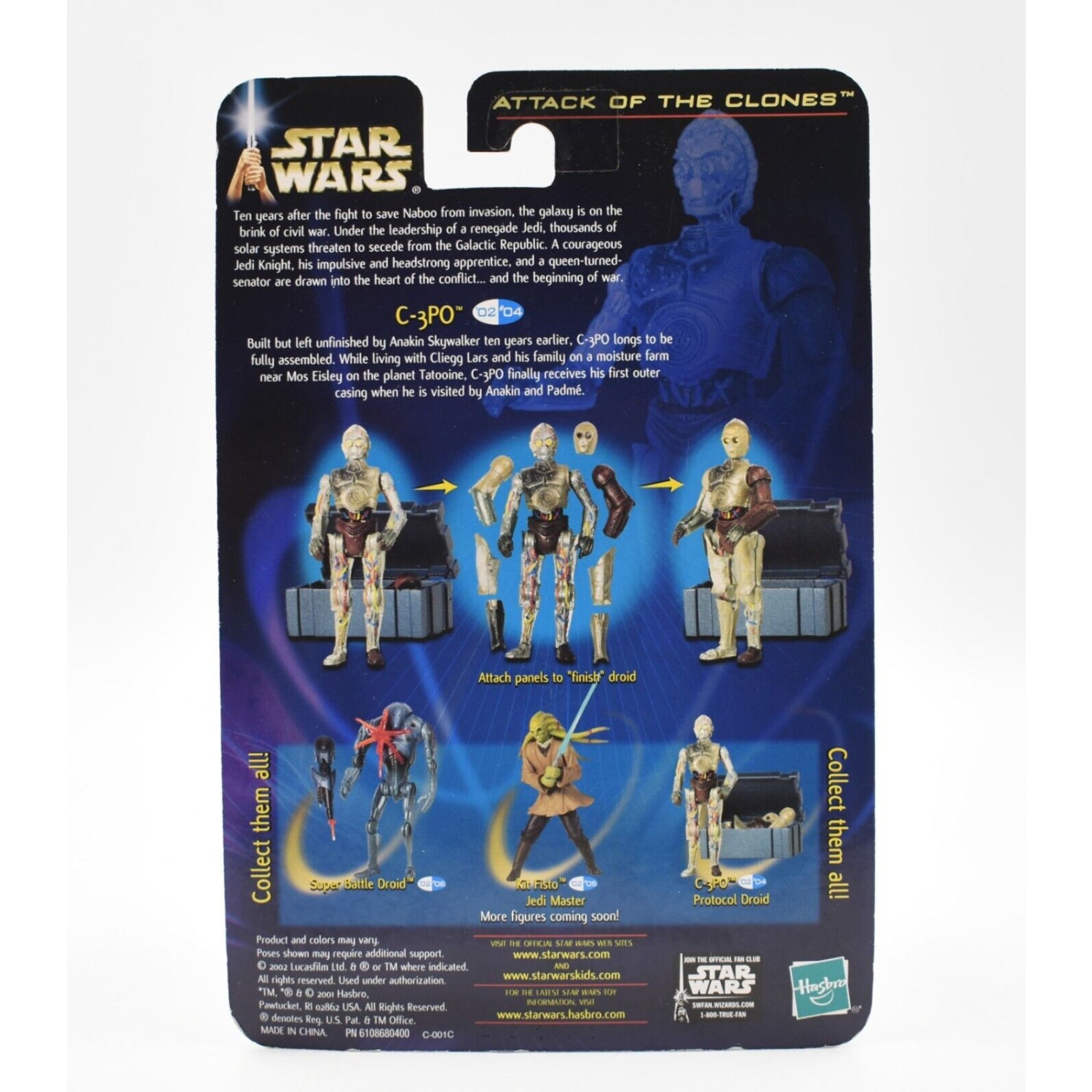 Star Wars Attack of The Clones - C-3PO (Protocol Droid) Action Figure - Toys & Games:Action Figures & Accessories:Action Figures
