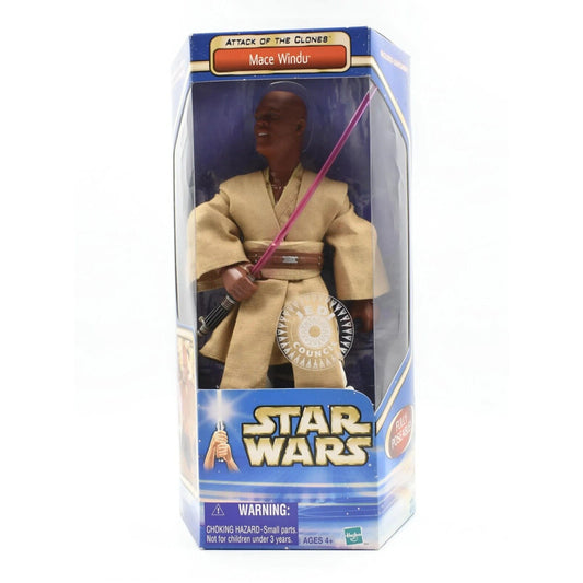 Star Wars Attack of The Clones - Jedi Council Mace Windu 12’’ Action Figure - Toys & Games:Action Figures & Accessories:Action Figures