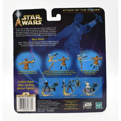Star Wars Attack of the Clones - Mace Windu with Blast-Apart Battle Droid (Ver.) - Toys & Games:Action Figures & Accessories:Action Figures