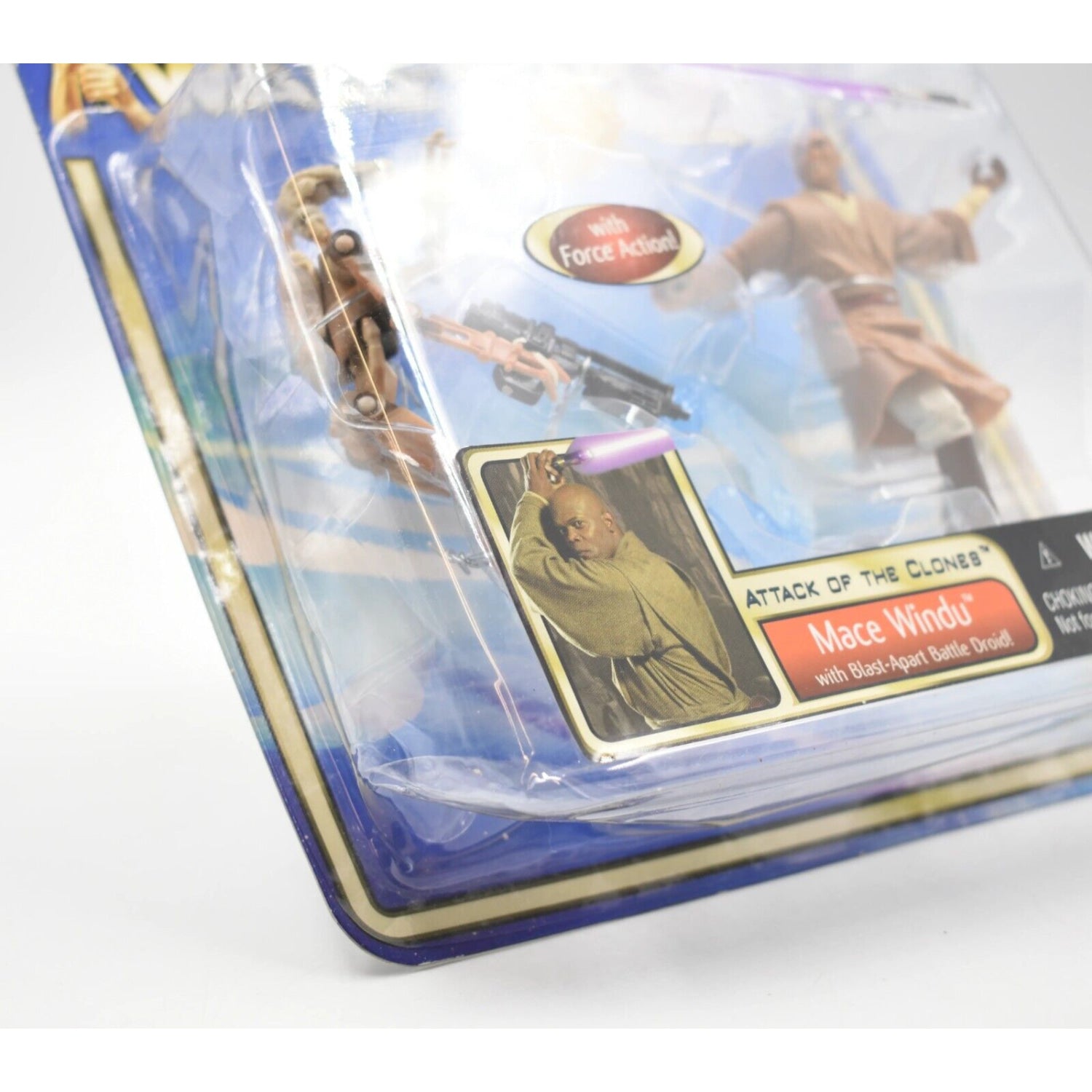 Star Wars Attack of the Clones - Mace Windu with Blast-Apart Battle Droid (Ver.) - Toys & Games:Action Figures & Accessories:Action Figures