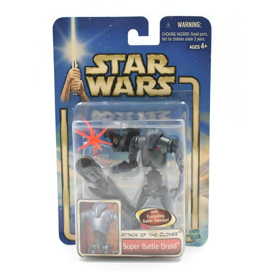 Star Wars Attack of the Clones - Super Battle Droid Action Figure - Toys & Games:Action Figures & Accessories:Action Figures