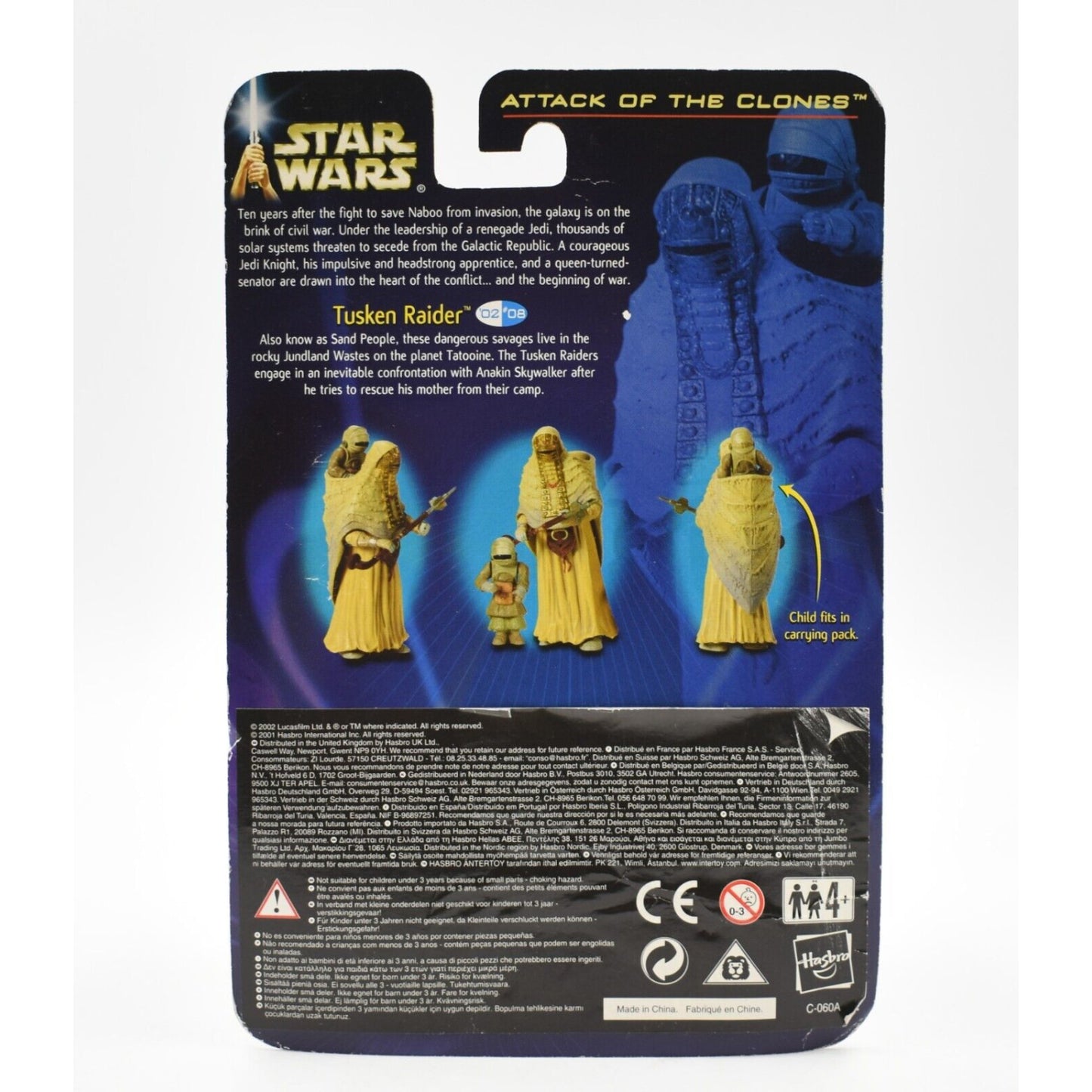 Star Wars Attack of The Clones - Tusken Raider (Female with Child) Action Figure - Toys & Games:Action Figures & Accessories:Action Figures