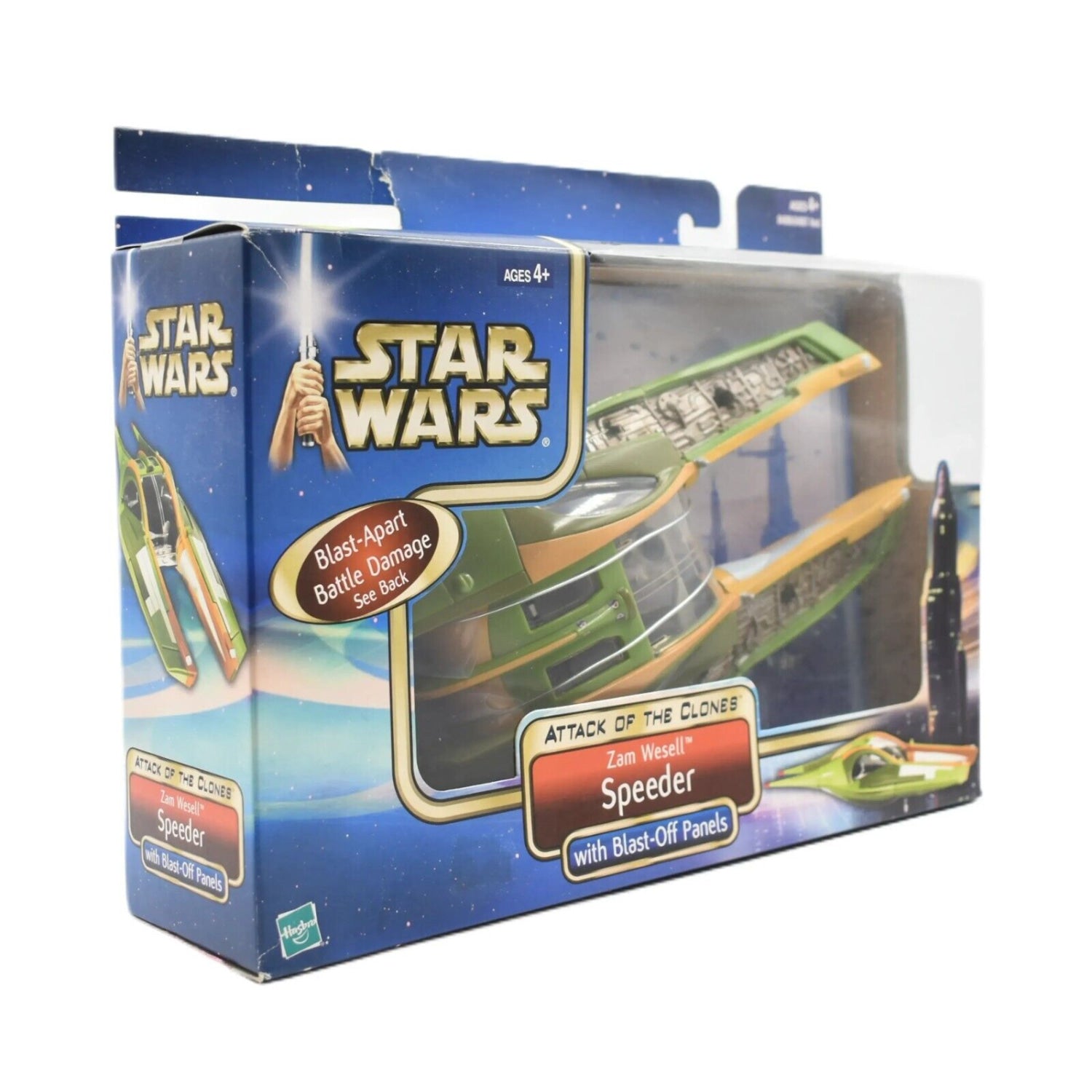 Star Wars Attack of The Clones - Zam Wesell Speeder with Blast-Off Panels - Toys & Games:Action Figures & Accessories:Action Figures