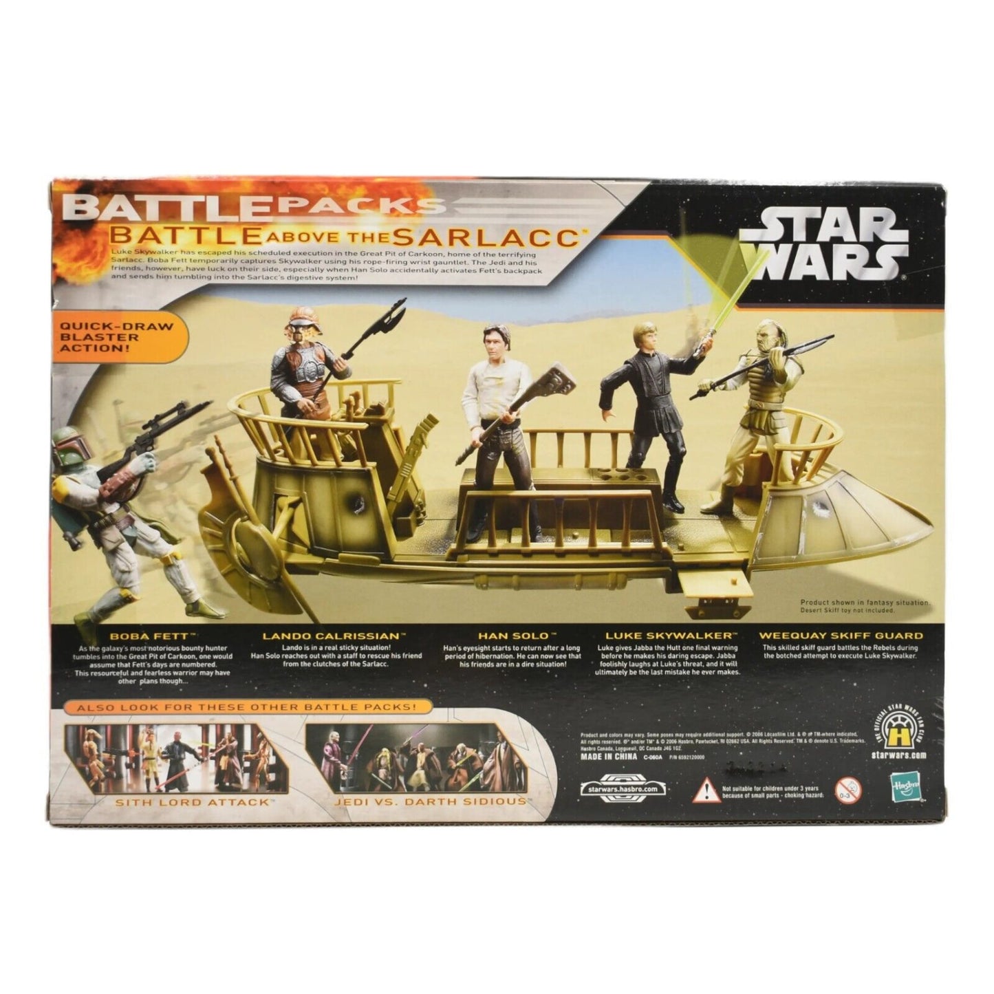 Star Wars Battle Packs - Battle Above The Sarlacc Action Figure Set - Toys & Games:Action Figures & Accessories:Action Figures
