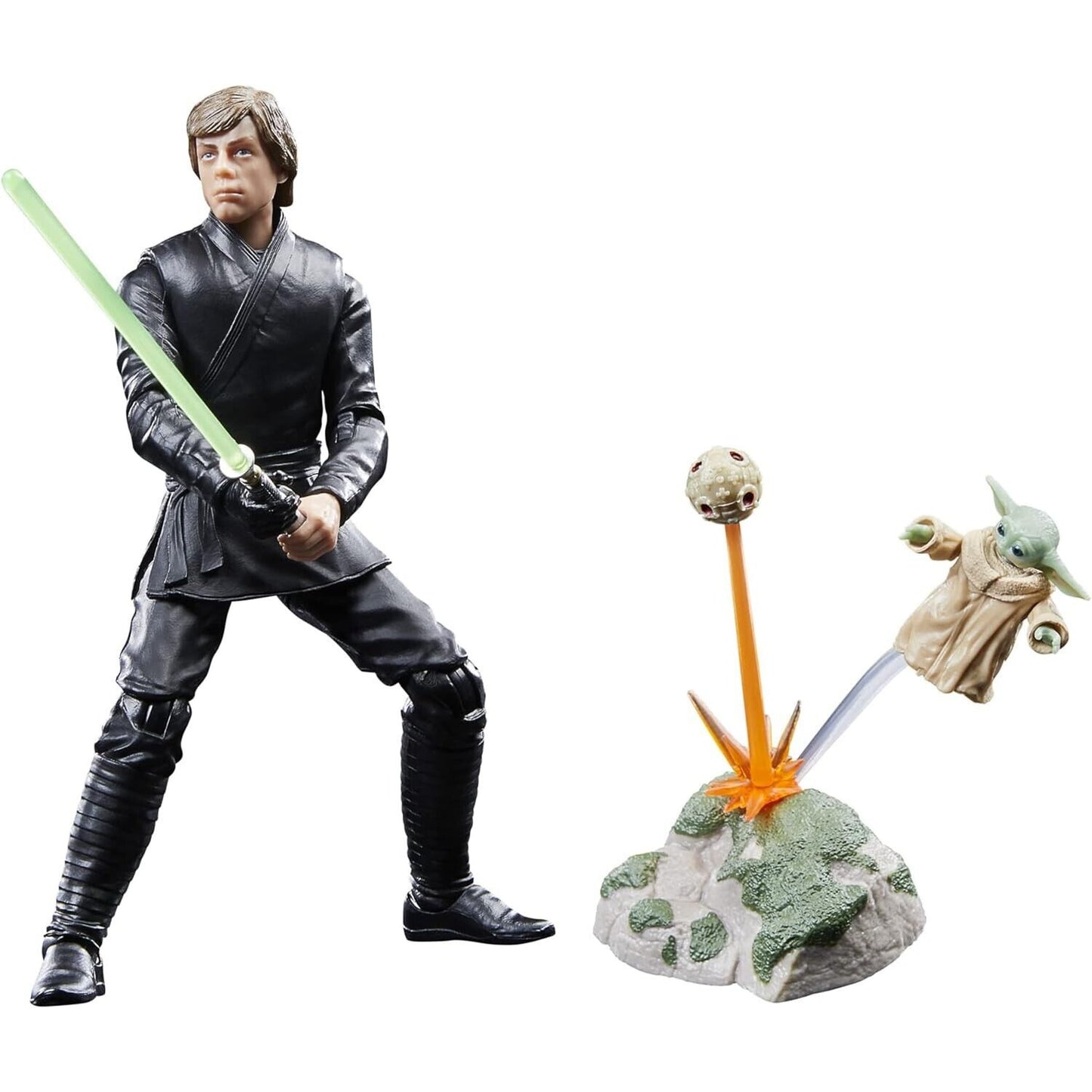 Star Wars Book of Boba The Black Series Luke Skywalker & Grogu Action Figure Set - Toys Games:Action Figures Accessories:Action