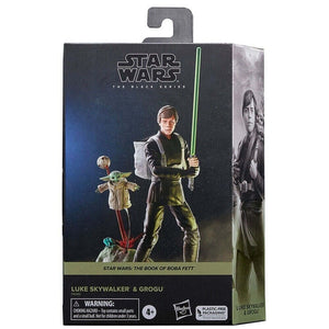 Star Wars Book of Boba The Black Series Luke Skywalker & Grogu Action Figure Set - Toys Games:Action Figures Accessories:Action