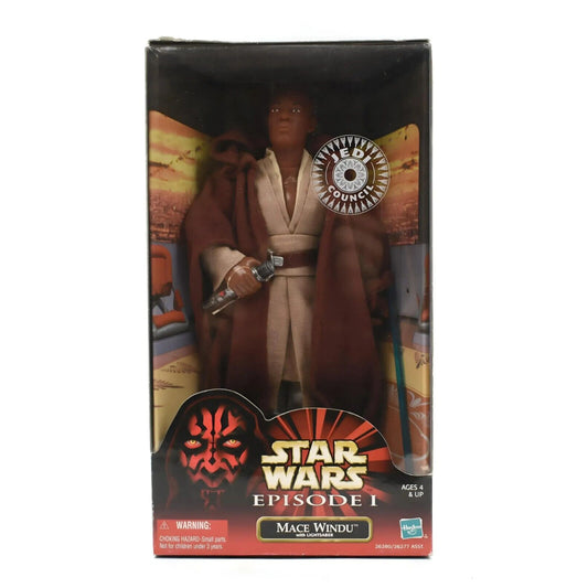 Star Wars Episode 1 - Jedi Council Mace Windu 12’’ Action Figure - Toys & Games:Action Figures & Accessories:Action Figures