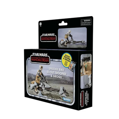Star Wars Mandalorian The Vintage Collection Speeder Bike Scout Trooper & Grogu - Toys & Games:Action Figures & Accessories:Action Figures