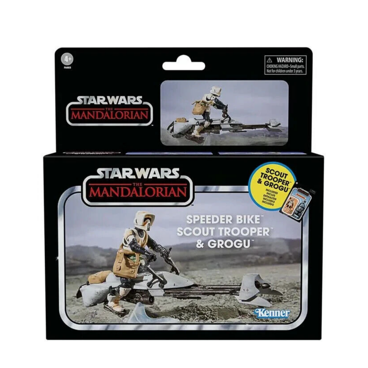 Star Wars Mandalorian The Vintage Collection Speeder Bike Scout Trooper & Grogu - Toys & Games:Action Figures & Accessories:Action Figures