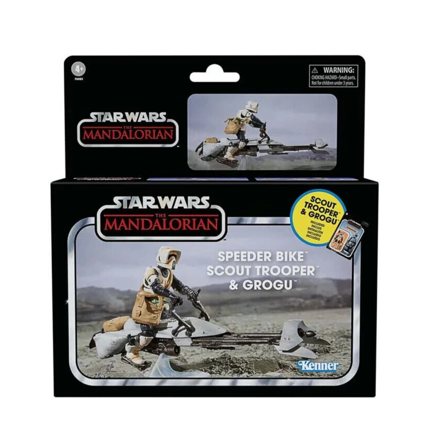 Star Wars Mandalorian The Vintage Collection Speeder Bike Scout Trooper & Grogu - Toys & Games:Action Figures & Accessories:Action Figures