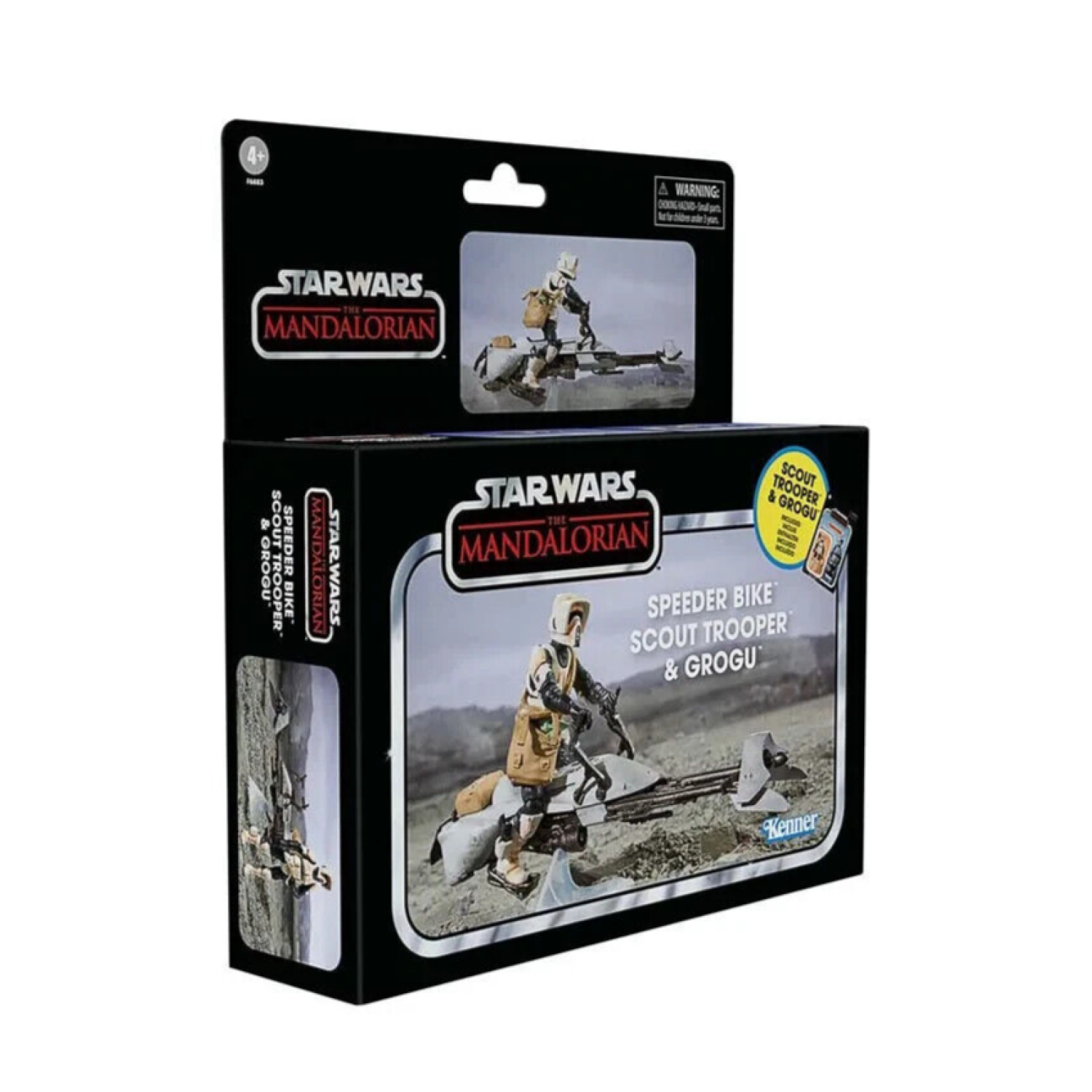 Star Wars Mandalorian The Vintage Collection Speeder Bike Scout Trooper & Grogu - Toys & Games:Action Figures & Accessories:Action Figures