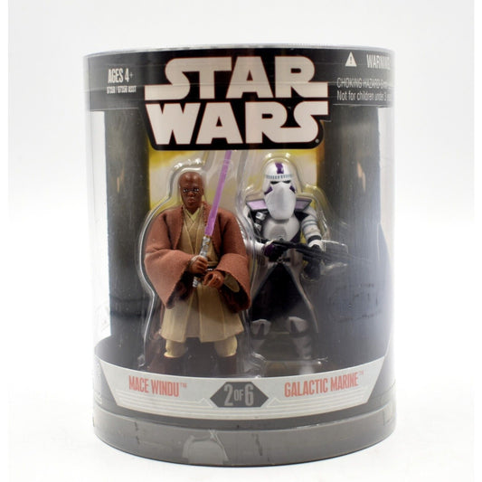 Star Wars Order 66 - Mace Windu & Galactic Marine Action Figure 2-Pack - Toys & Games:Action Figures & Accessories:Action Figures