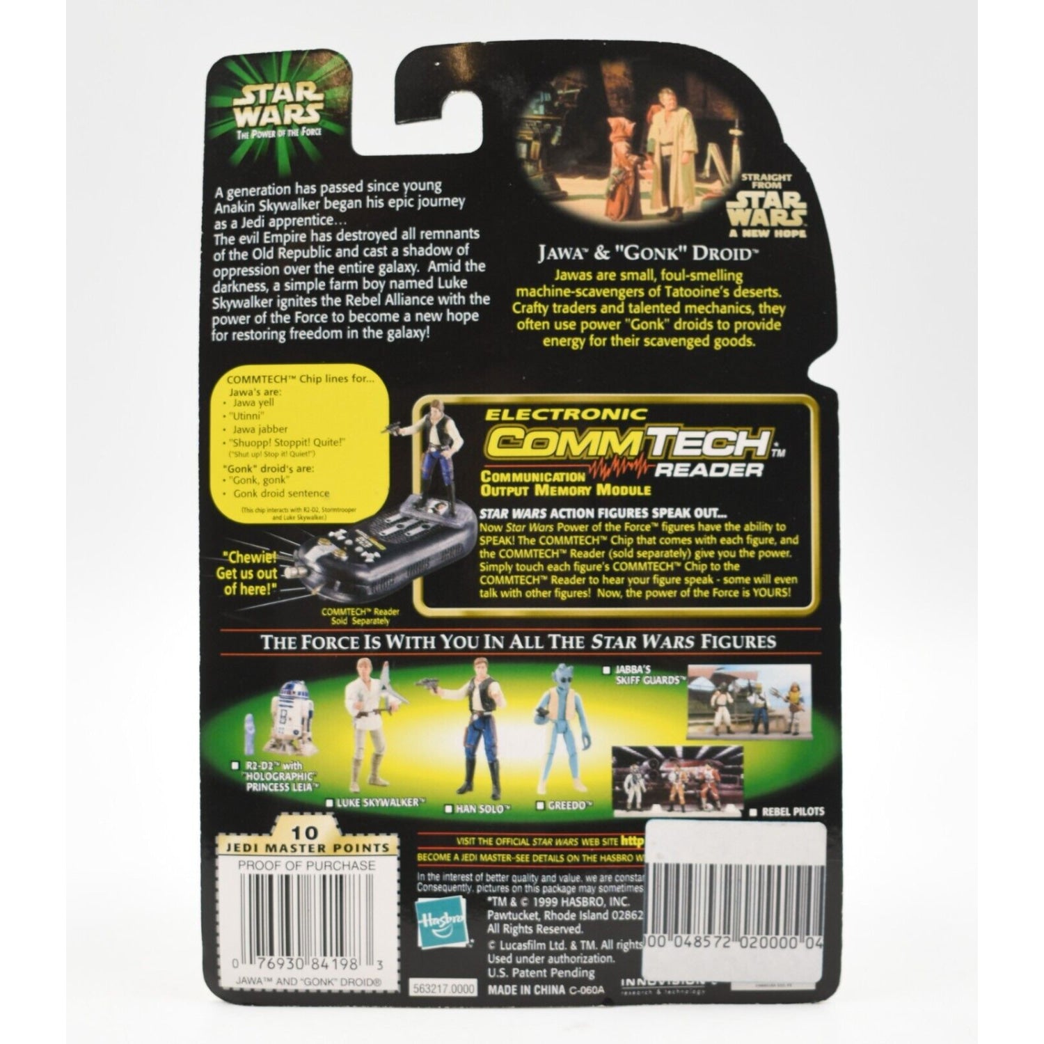 Star Wars Power of The Force CommTech - Jawa and Gonk Droid Action Figure - Toys & Games:Action Figures & Accessories:Action Figures