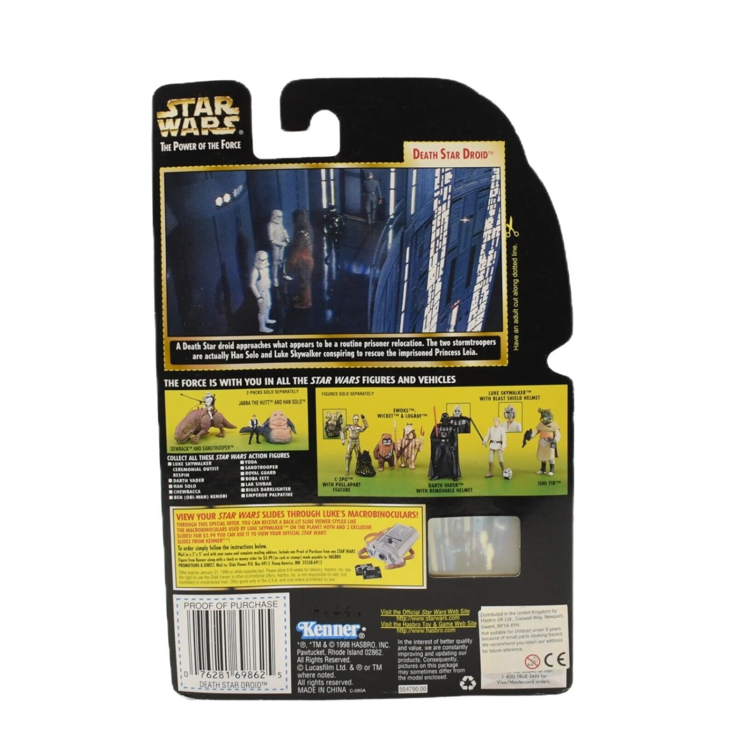 Star Wars Power of The Force Freeze Frame - Death Star Droid Action Figure - Toys & Games:Action Figures & Accessories:Action Figures