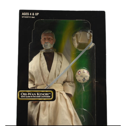 Star Wars Power of The Force - Obi-Wan Kenobi Glow in Dark Lightsaber 12’’ Figure - Toys & Games:Action Figures & Accessories:Action Figures