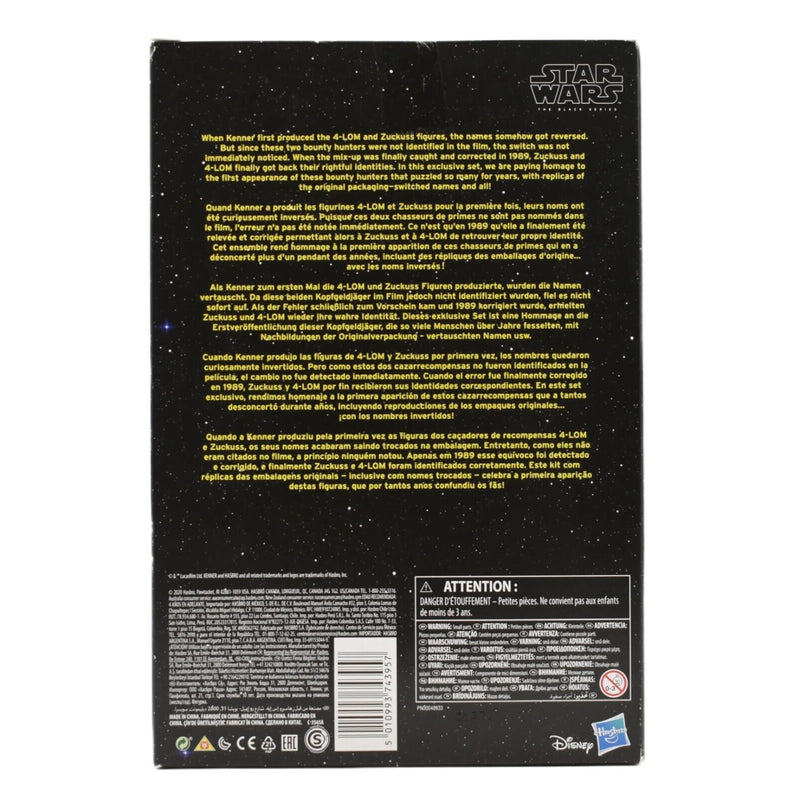 Star Wars The Black Series Bounty Hunters 40th Anniversary - 4-Lom & Zuckuss Set - Toys & Games:Action Figures & Accessories:Action Figures