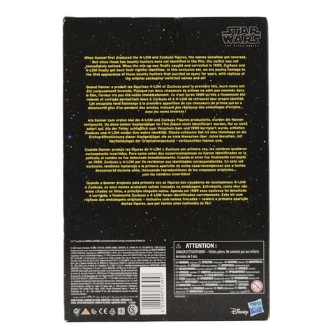 Star Wars The Black Series Bounty Hunters 40th Anniversary - 4-Lom & Zuckuss Set - Toys & Games:Action Figures & Accessories:Action Figures