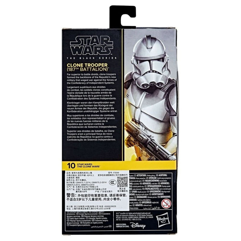 Star Wars The Black Series Clone Wars - Clone Trooper (187th Battalion) Figure - Toys & Games:Action Figures & Accessories:Action Figures