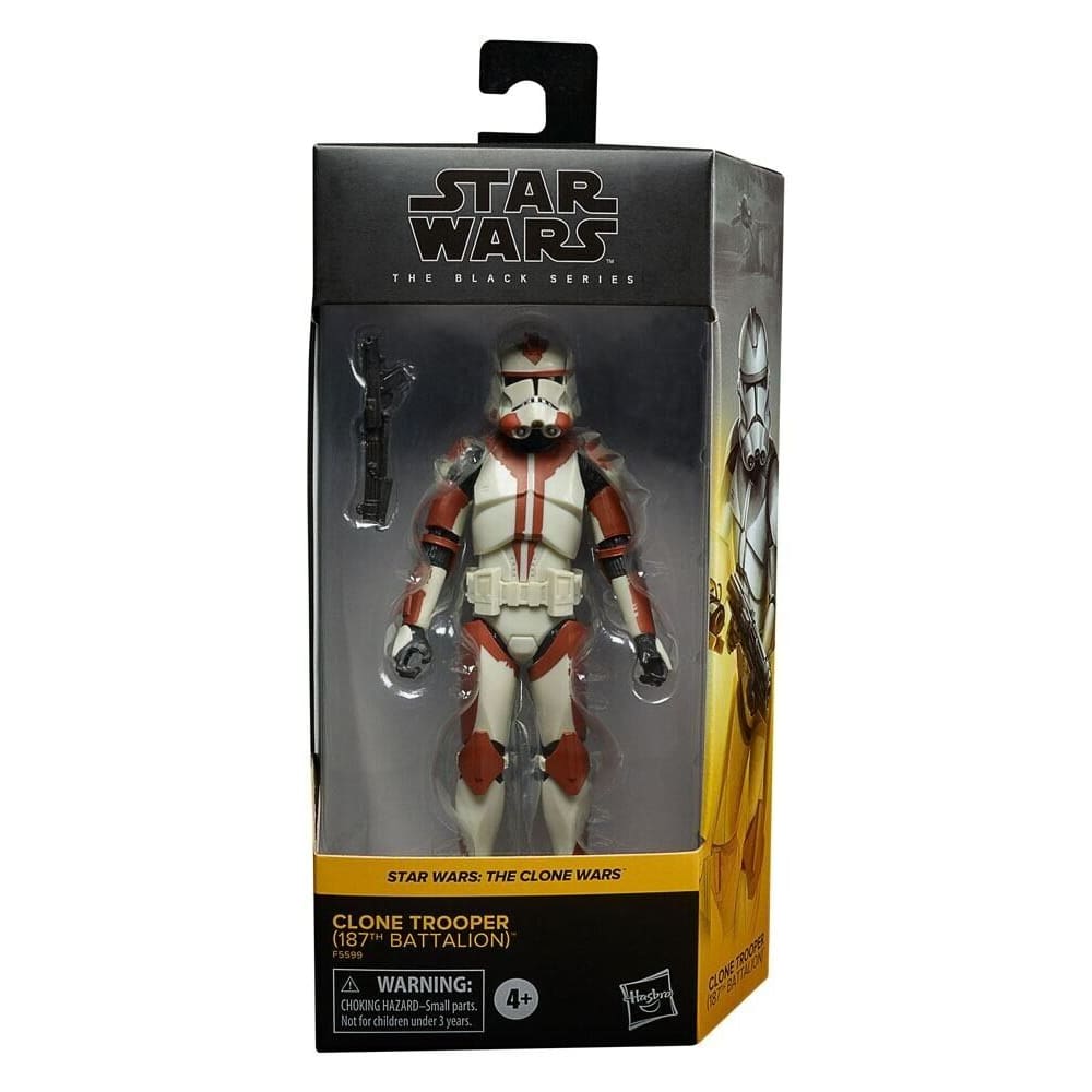 Star Wars The Black Series Clone Wars - Clone Trooper (187th Battalion) Figure - Toys & Games:Action Figures & Accessories:Action Figures