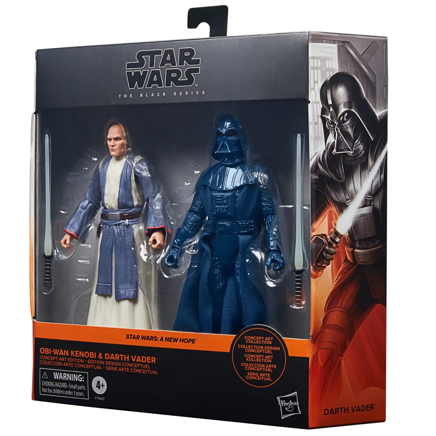 Star Wars The Black Series (Ralph McQuarrie) Obi - Wan Kenobi & Darth Vader 2 - Pack - Toys Games:Action Figures Accessories:Action