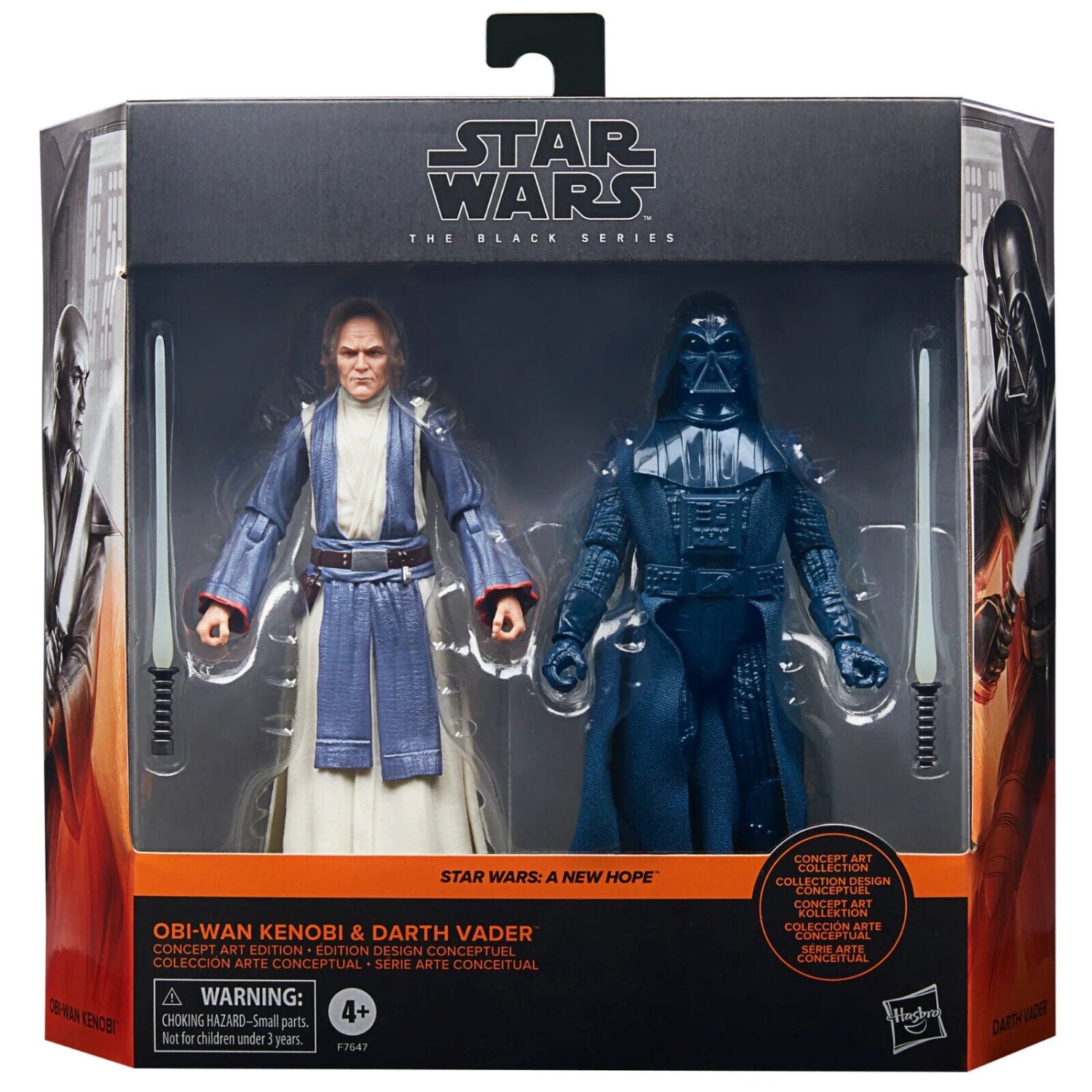 Star Wars The Black Series (Ralph McQuarrie) Obi - Wan Kenobi & Darth Vader 2 - Pack - Toys Games:Action Figures Accessories:Action