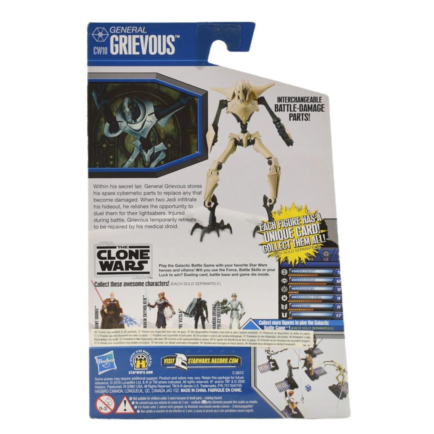 Star Wars The Clone Wars - General Grievous Action Figure - CW10 - Toys & Games:Action Figures & Accessories:Action Figures