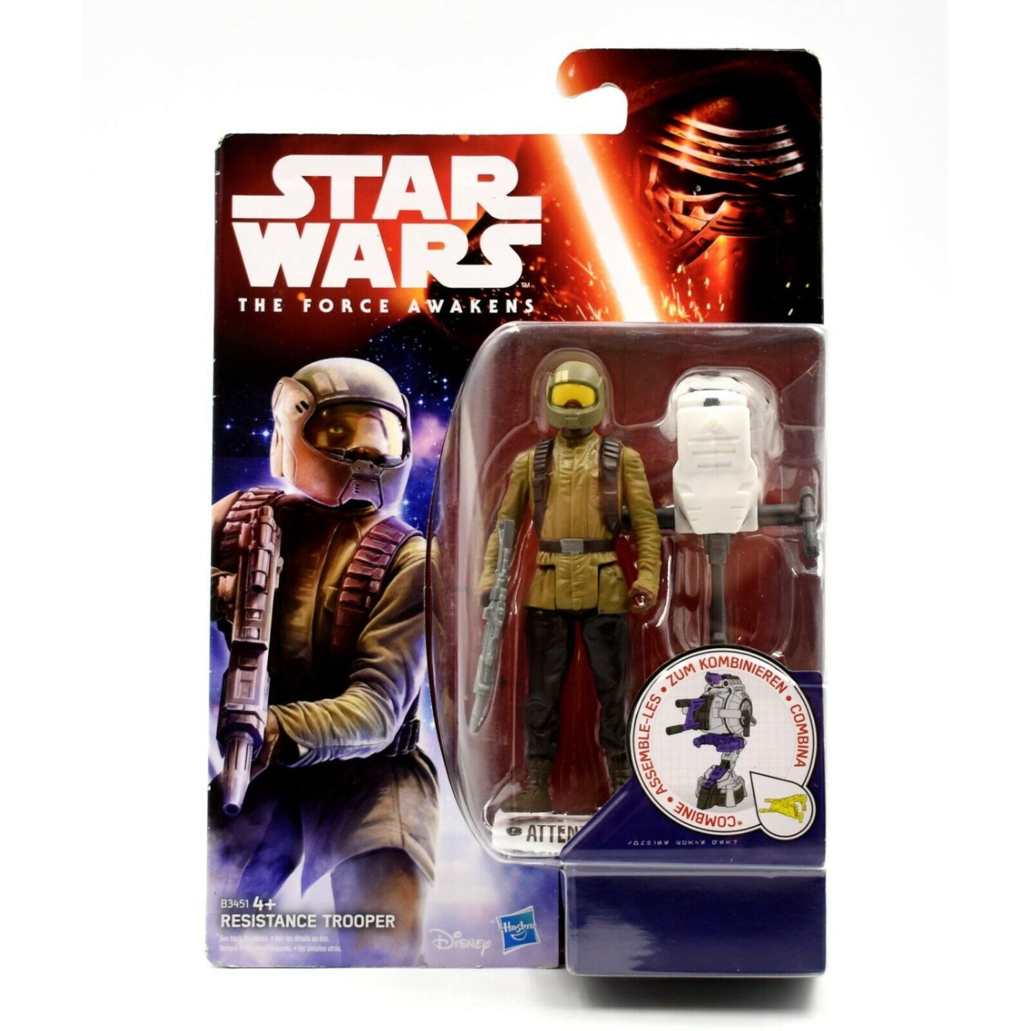 Star Wars The Force Awakens - Space Mission Resistance Trooper Action Figure - Toys & Games:Action Figures:TV Movies & Video Games