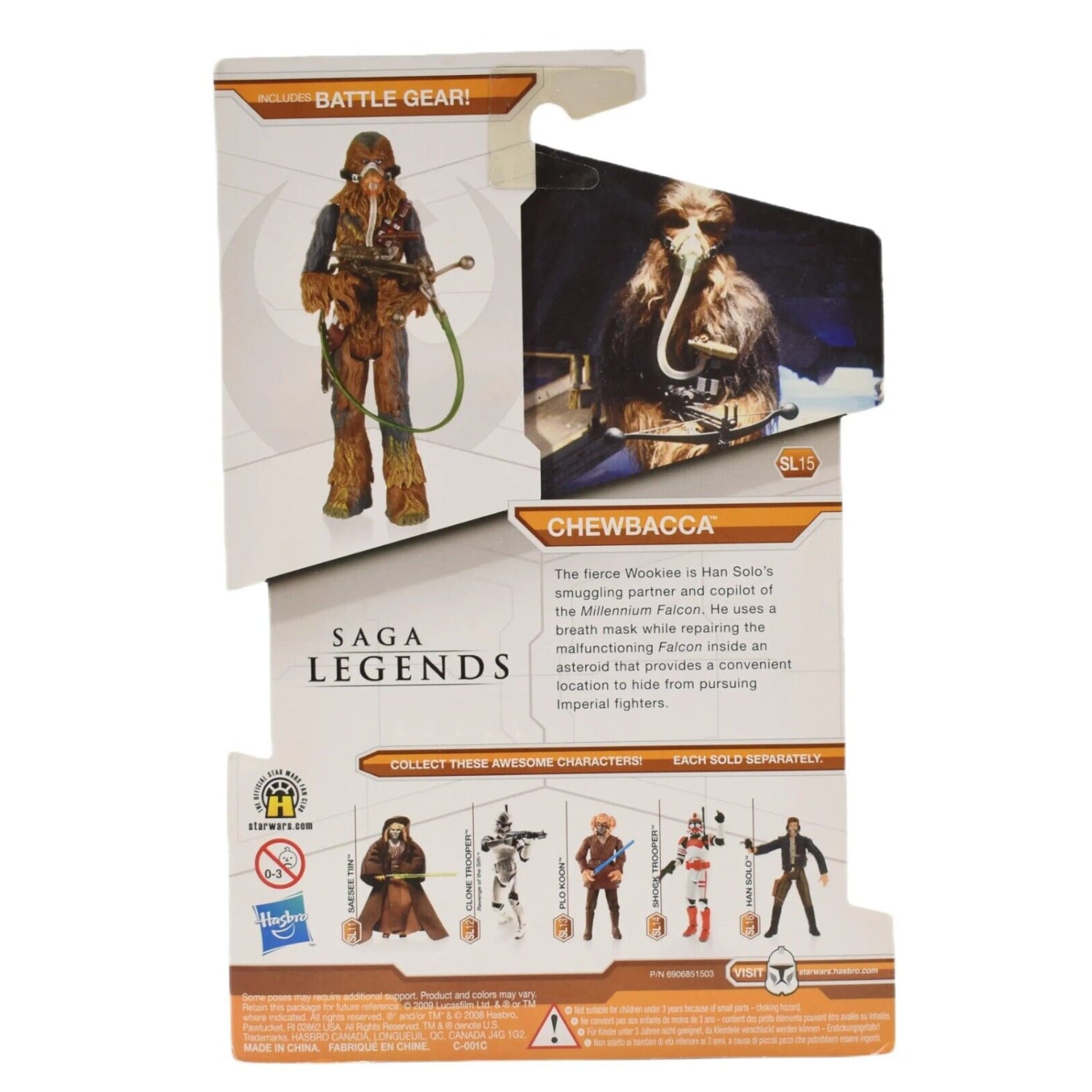 Star Wars The Legacy Collection Saga Legends - Chewbacca Action Figure - SL15 - Toys & Games:Action Figures & Accessories:Action Figures