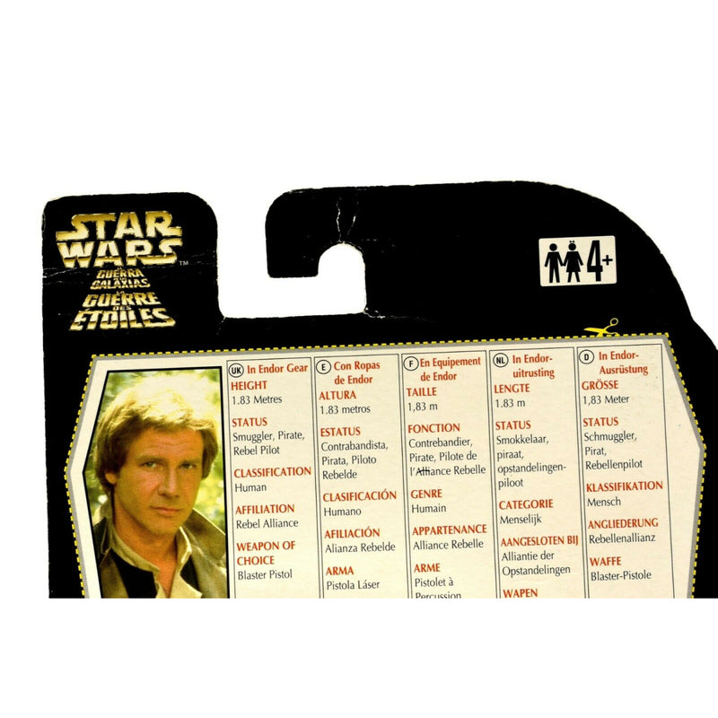 Star Wars The Power of The Force (Euro) - Han Solo in Endor Gear Action Figure - Toys & Games:Action Figures:TV Movies & Video Games