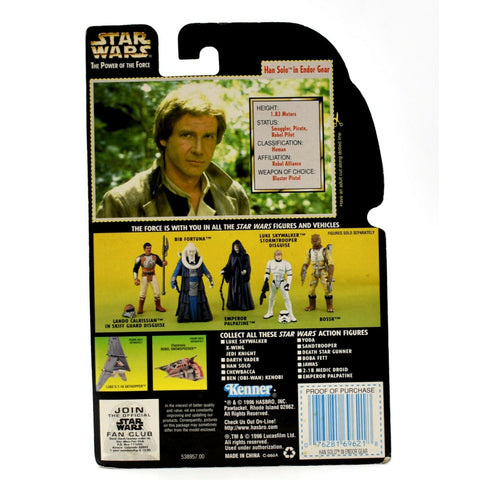 Star Wars The Power of The Force (Foil) - Han Solo in Endor Gear Action Figure
