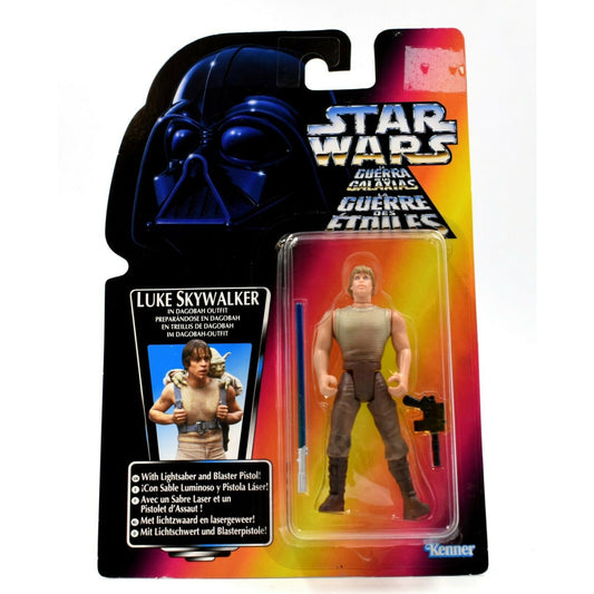 Star Wars Power of The Force (Red Euro) - Luke Skywalker (Dagobah Outfit) Figure - Toys & Games:Action Figures:TV Movies & Video Games