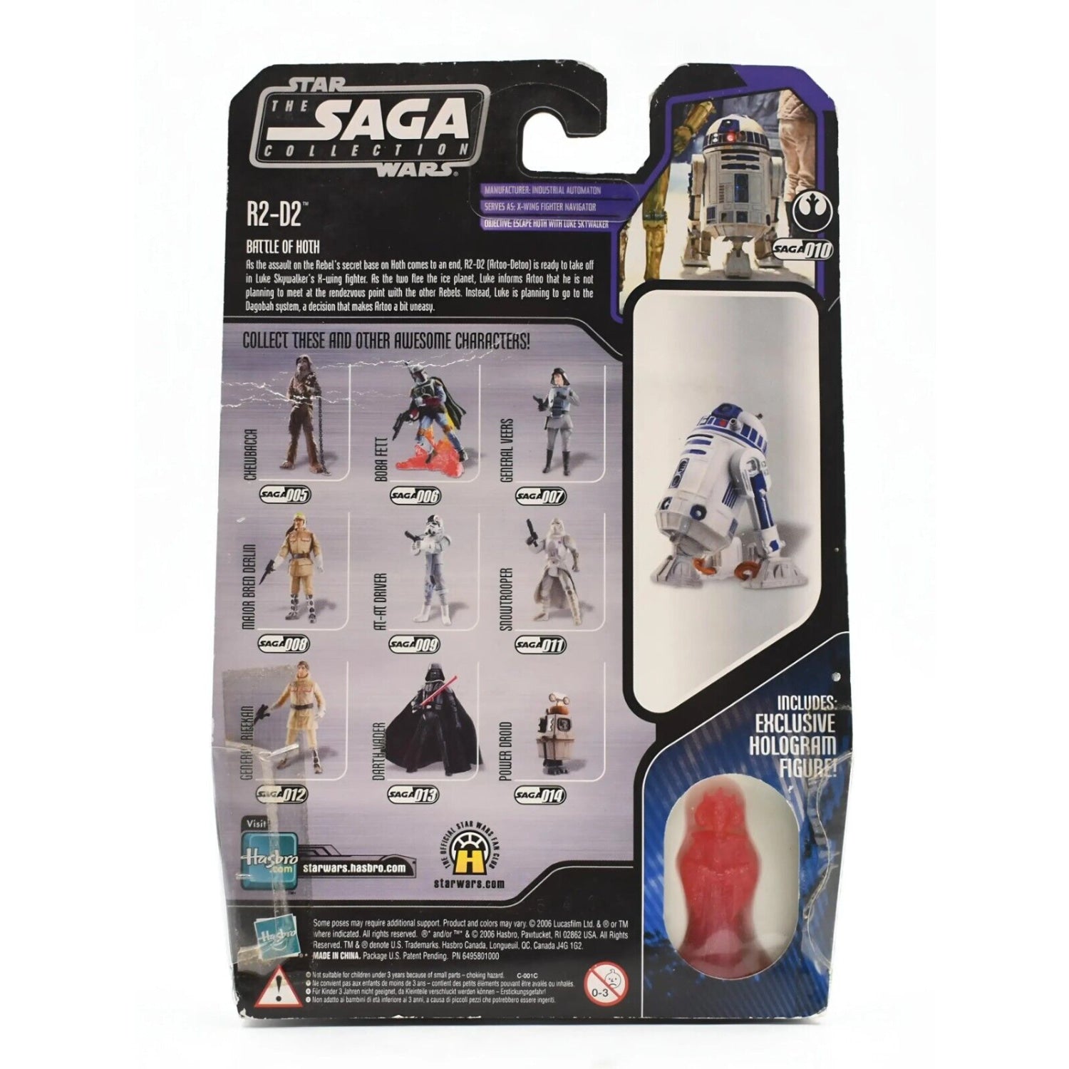 Star Wars The Saga Collection #10 R2-D2 (Battle of Hoth) Action Figure - Toys & Games:Action Figures & Accessories:Action Figures