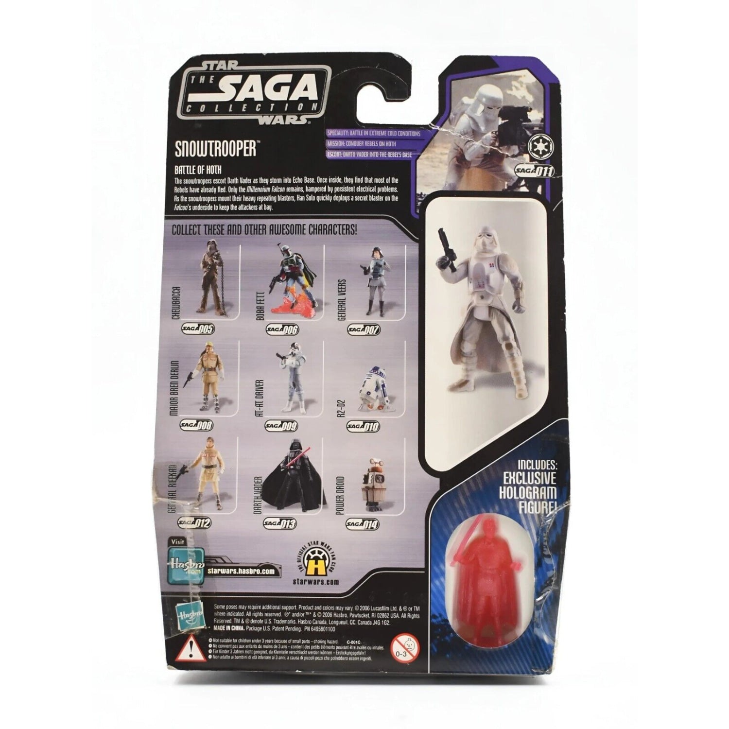 Star Wars The Saga Collection #11 Snowtrooper (Battle of Hoth) Action Figure - Toys & Games:Action Figures & Accessories:Action Figures