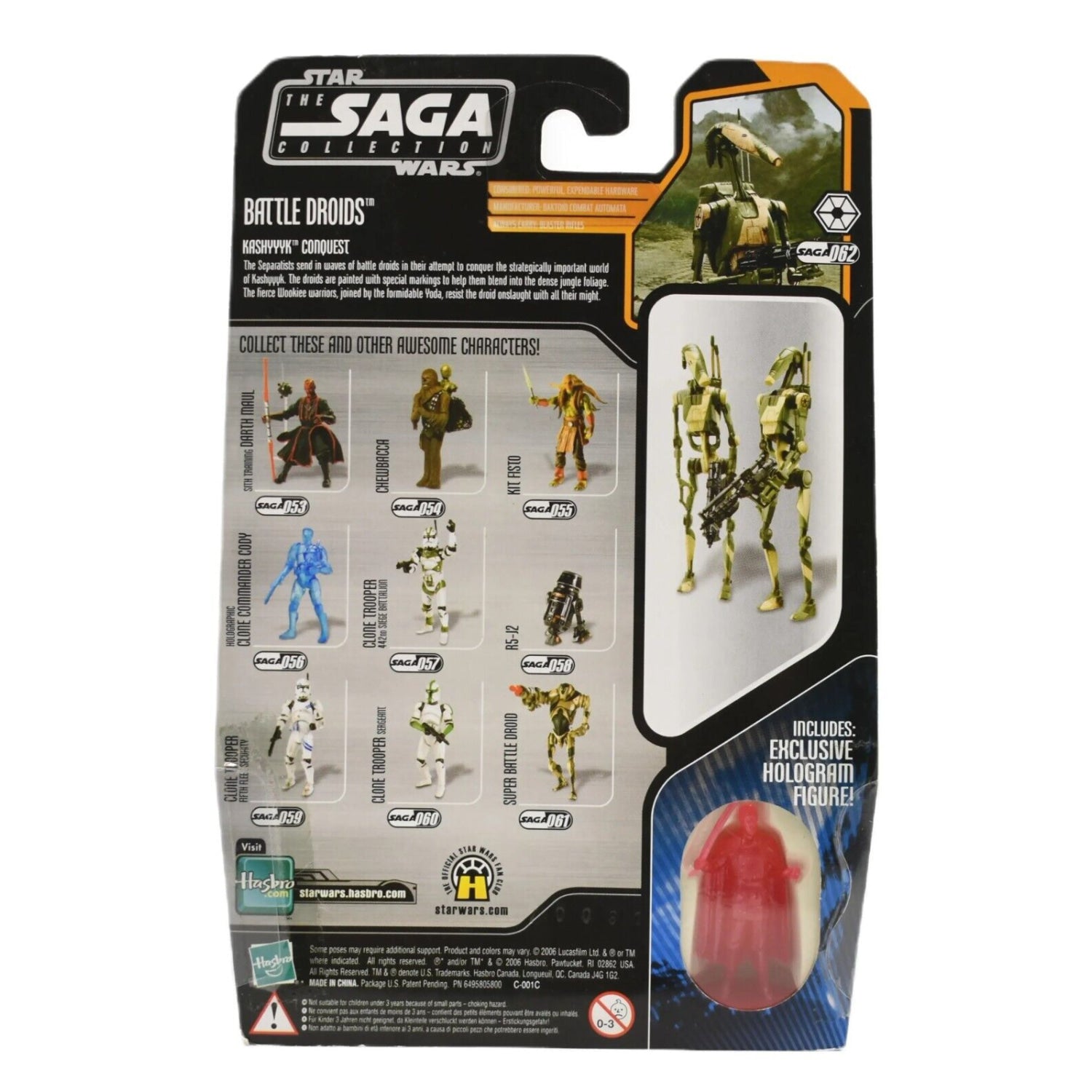Star Wars The Saga Collection - Battle Droids (Kashyyyk Conquest) Action Figure - Toys & Games:Action Figures & Accessories:Action Figures