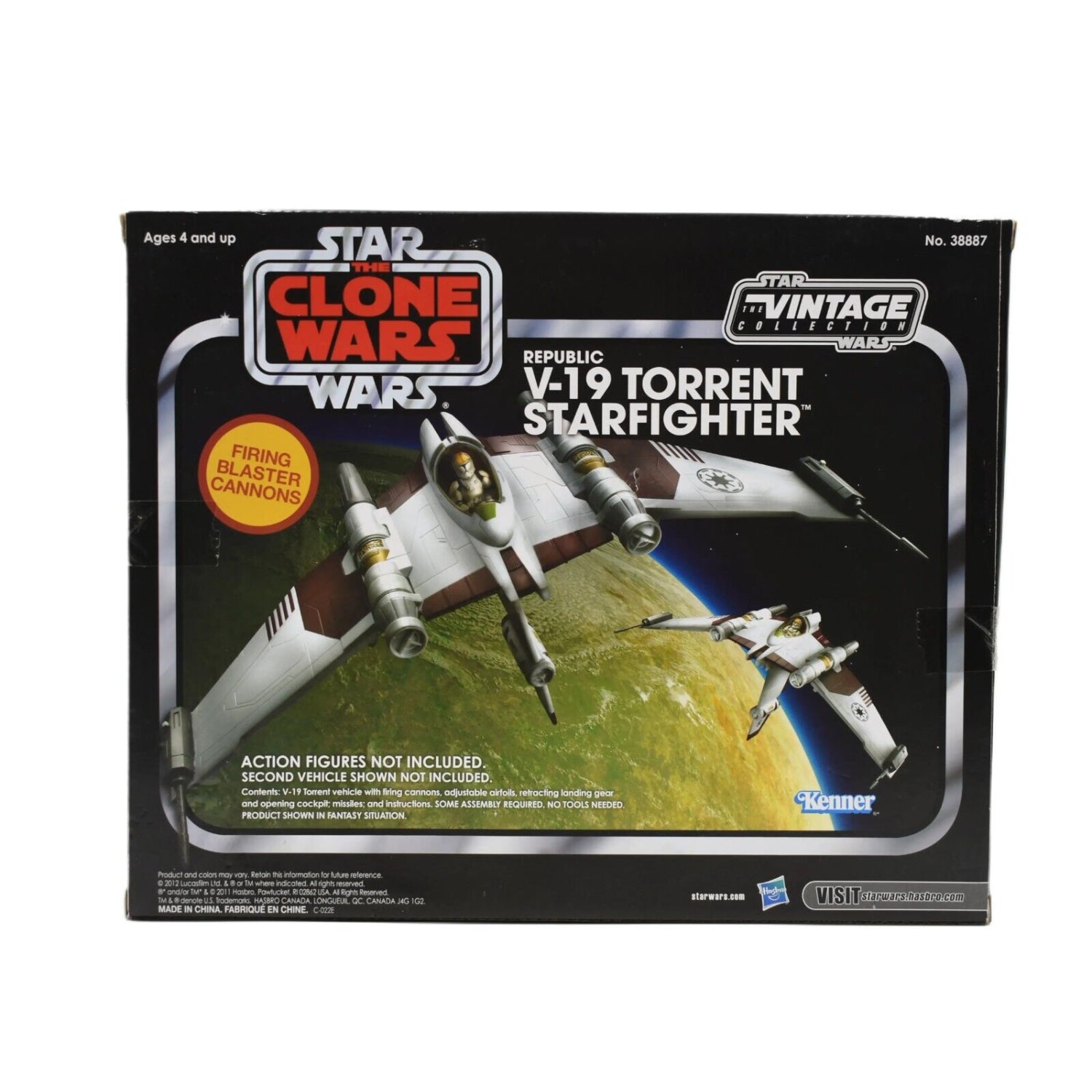 Star Wars The Vintage Collection - Republic V-19 Torrent Starfighter Vehicle - Toys & Games:Action Figures & Accessories:Action Figures