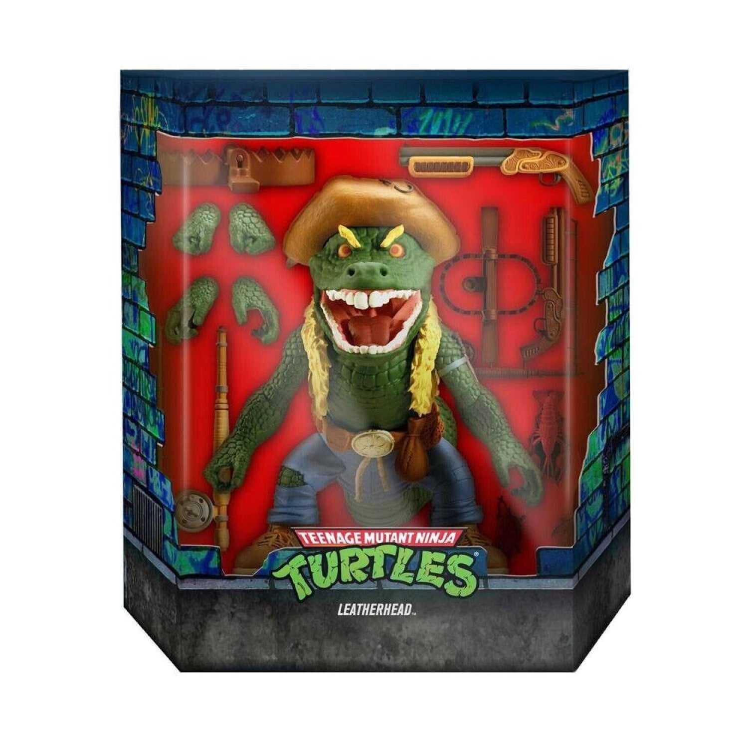 Super7 Teenage Mutant Ninja Turtles Ultimates - Leatherhead Action Figure - Toys & Games:Action Figures & Accessories:Action Figures