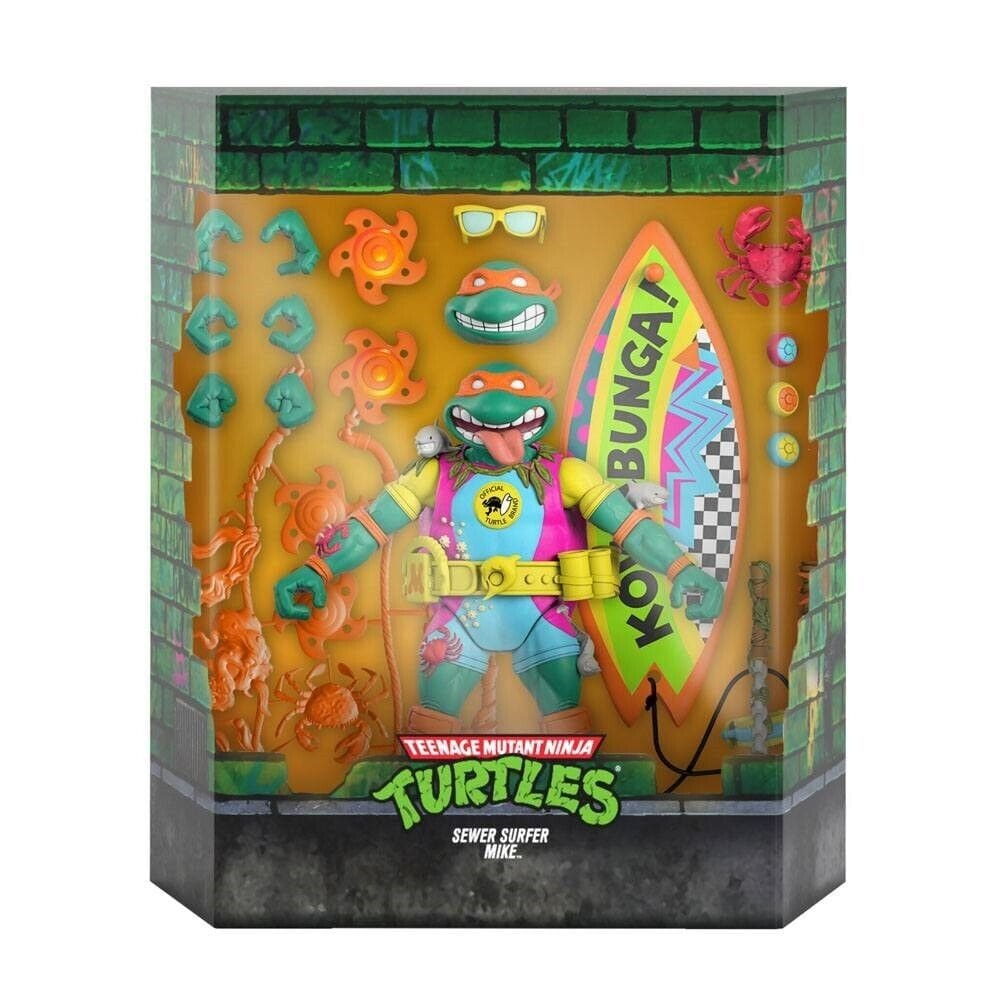 Super7 - Teenage Mutant Ninja Turtles Ultimates - Sewer Surfer Mike Action Figure