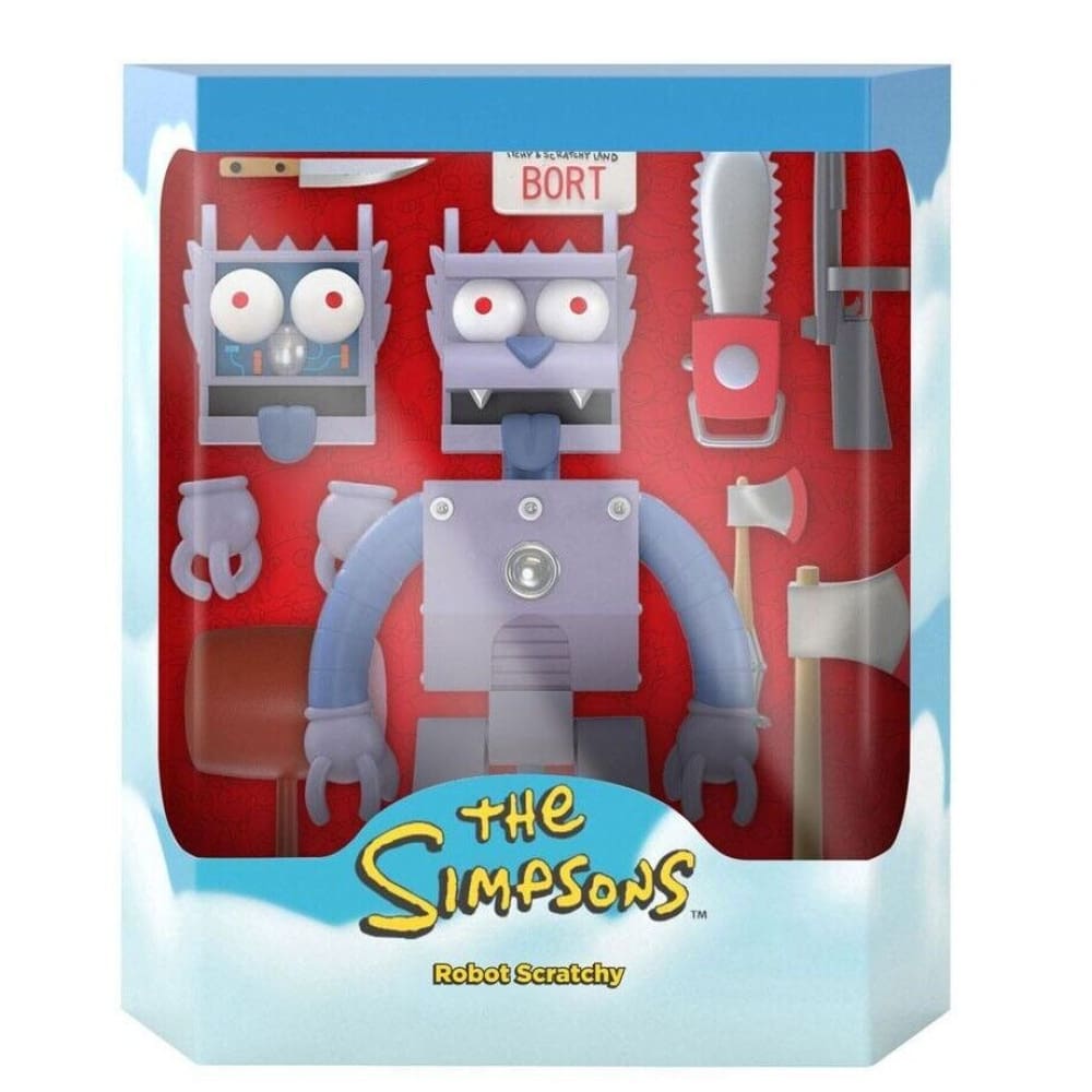 Super7 The Simpsons Ultimates - Robot Scratchy Action Figure - Toys & Games:Action Figures & Accessories:Action Figures