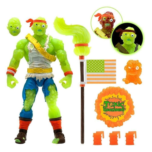 Super7 Toxic Crusader Ultimates - Radioactive Red Rage Toxie Action Figure - Toys & Games:Action Figures & Accessories:Action Figures