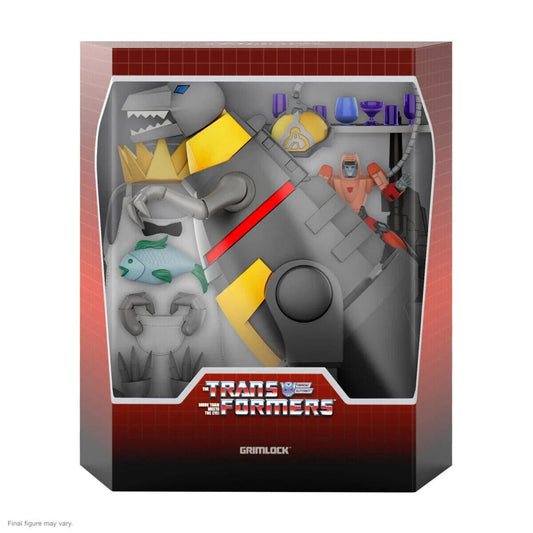 Super7 Transformers Ultimates - Grimlock Dino Mode 9’ Action Figure Toys & Games:Action Figures Accessories:Action