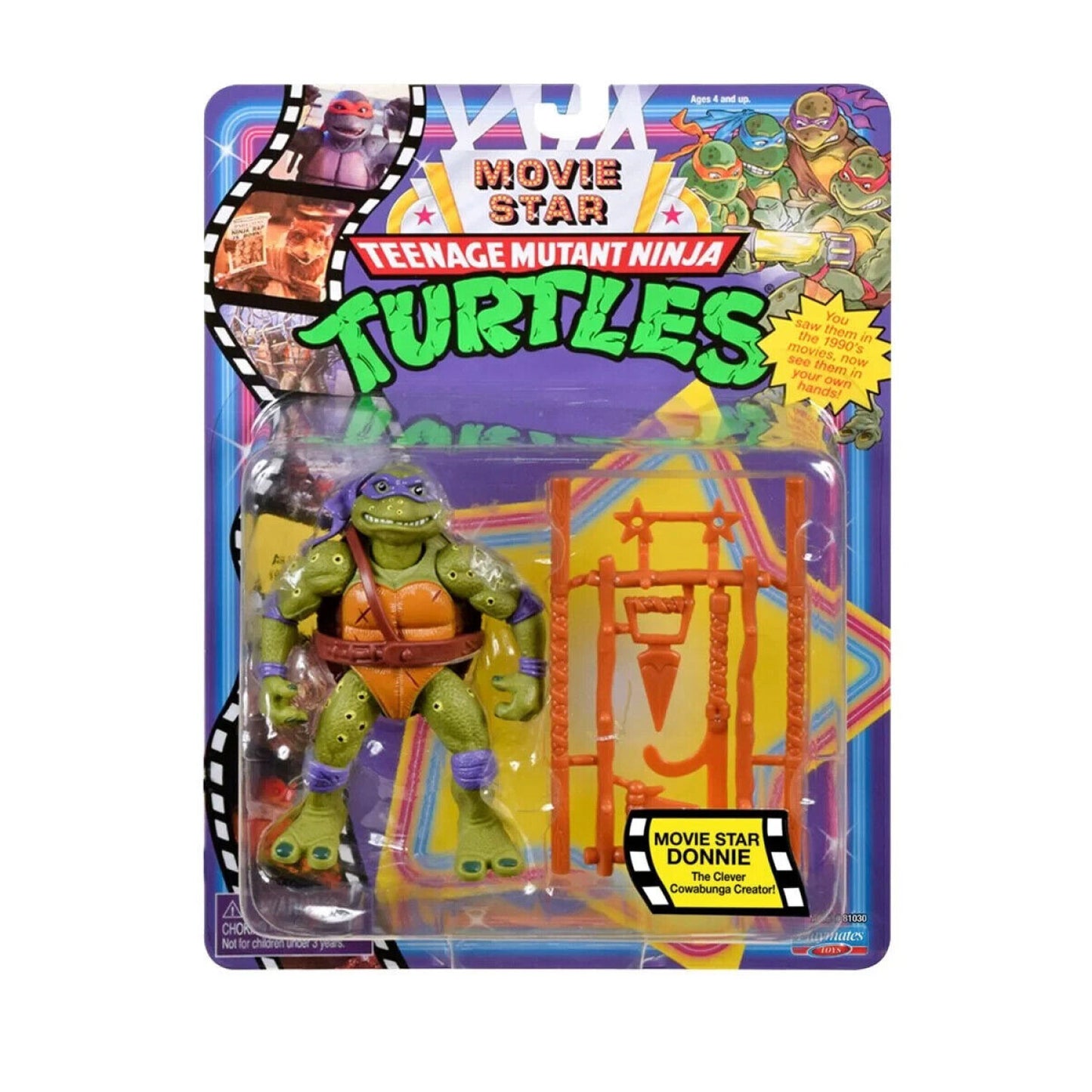 Teenage Mutant Ninja Turtles Classic - Movie Star Donnie Action Figure - Toys & Games:Action Figures & Accessories:Action Figures