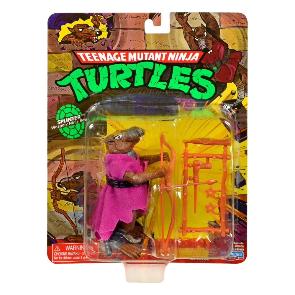 Teenage Mutant Ninja Turtles Classic Retro Wave 4 - Splinter Action Figure PRE-ORDER Toys & Games:Action Figures Accessories:Action