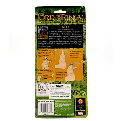 Lord of the Rings Fellowship of the Ring - Gimli with Axe Throwing Action Figure - Toys & Games:Action Figures & Accessories:Action Figures