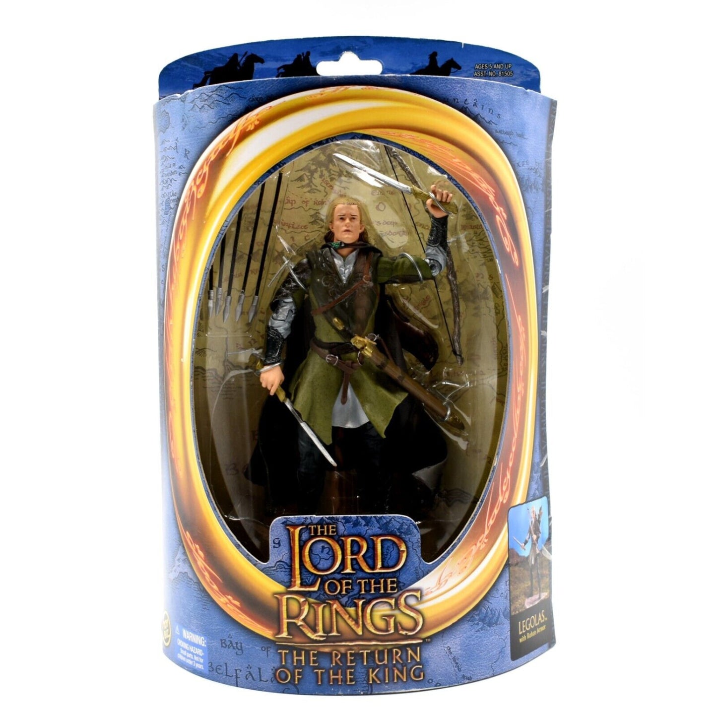 Lord of The Rings The Return of the King - Legolas in Rohan Armor Action Figure - Toys & Games:Action Figures & Accessories:Action Figures