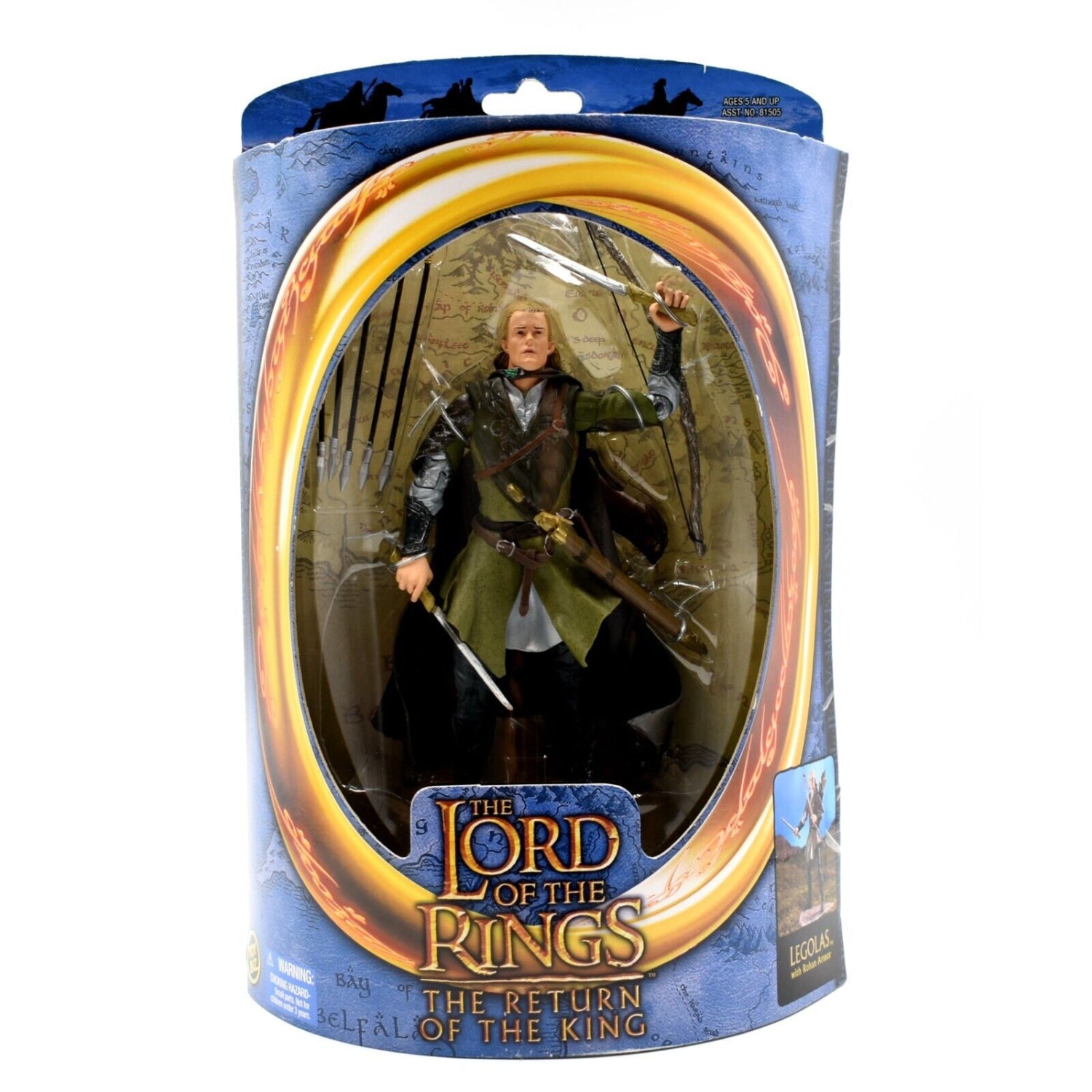 Lord of The Rings The Return of the King - Legolas in Rohan Armor Action Figure - Toys & Games:Action Figures & Accessories:Action Figures