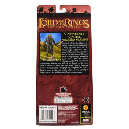 The Lord of the Rings The Two Towers - Shagrat Mordor Uruk-Hai Warrior Action Figure - Toys & Games:Action Figures & Accessories:Action