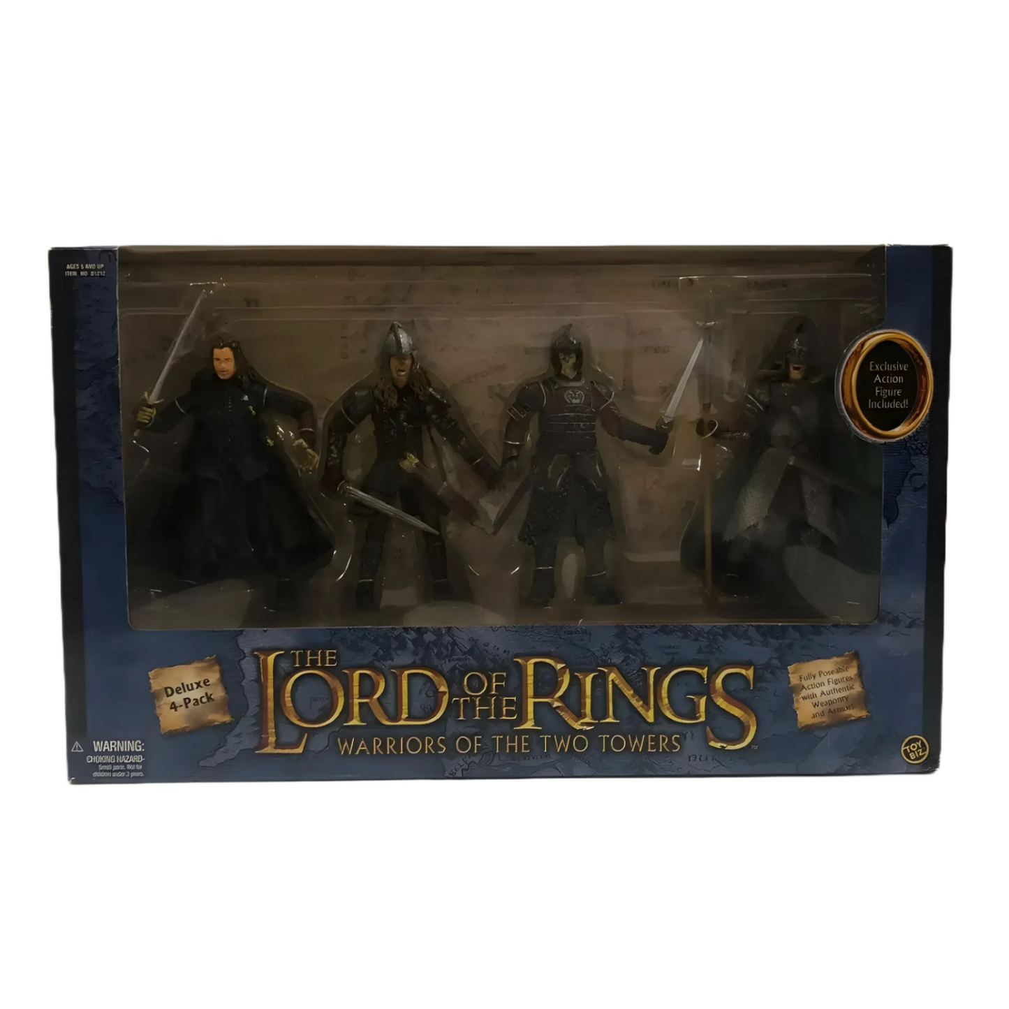 Lord of The Rings - Warriors of The 2 Towers Action Figure 4-Pack - Toys & Games:Action Figures & Accessories:Action Figures