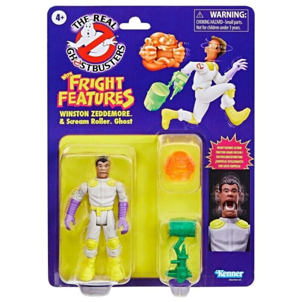 The Real Ghostbusters Kenner Classics - Winston Zeddemore & Scream Roller Ghost Toys Games:Action Figures Accessories:Action