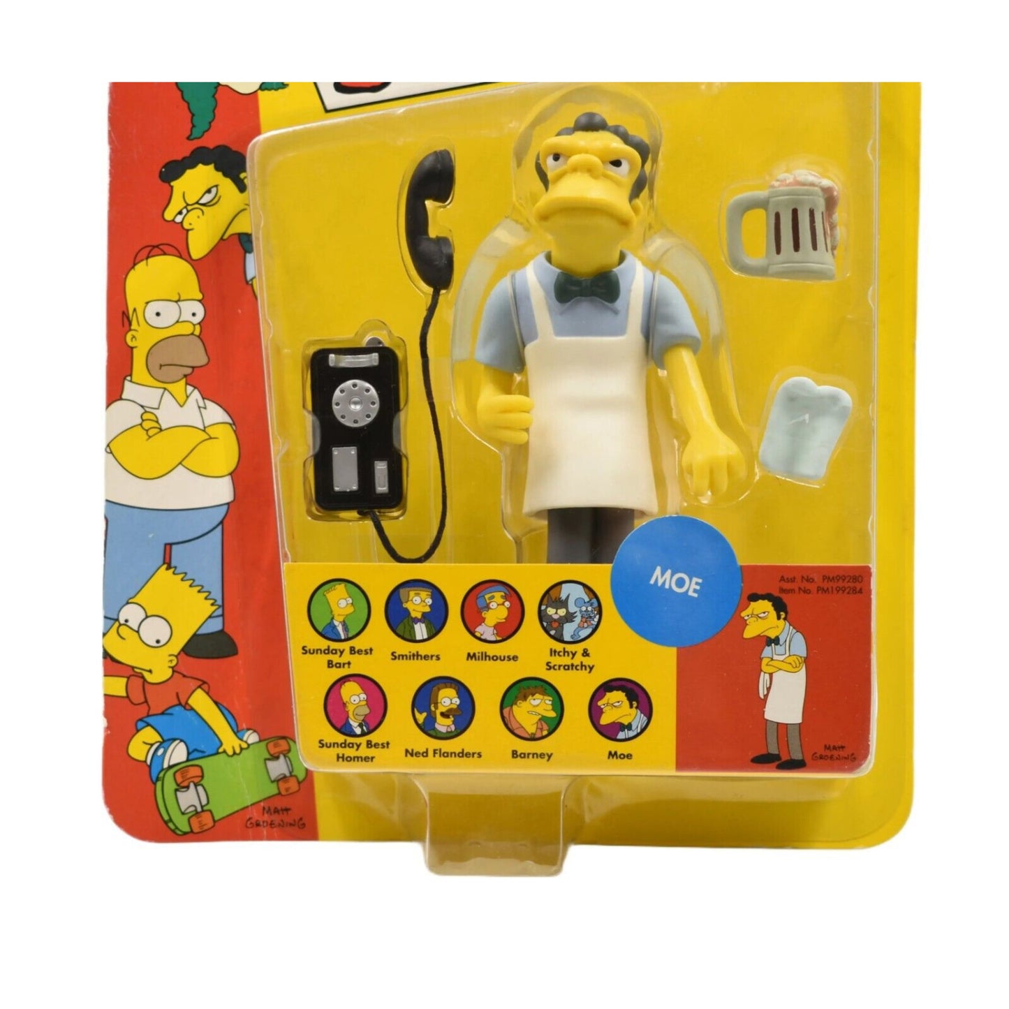 Playmates The Simpsons World of Springfield - Moe Action Figure - Toys & Games:Action Figures & Accessories:Action Figures