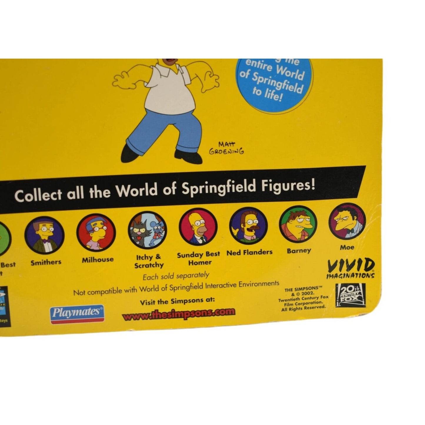 Playmates The Simpsons World of Springfield - Ned Flanders Action Figure - Toys & Games:Action Figures & Accessories:Action Figures